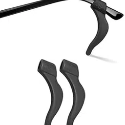 Eyeglasses Temple Tips Covers, Soft Elastic Silicone, Universal Fit, Anti-Slip Ear Grips, 2 Pairs-picture-29