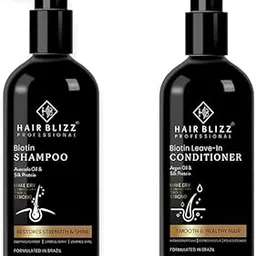 Nanoplastia Brazilian Biotin Shampoo & Conditioner with Avocado Oil and Silk Protein, Sulphate Free, 300 ml | Professional Use only-picture-14