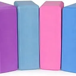 Velvet Blooms High Density Yoga Block Bricks - Support for Poses & Meditation For Men Women Foaming Pilates Fitness Stretching Aid, Balance, Health, Sports, Gym Exercise-image-74
