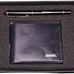 walletkart Stylish Handcrafted Leather Wallet and Pen Combo | Premium Personalized Gift Combo for Your Loved One's (Style ID #23)-picture-46