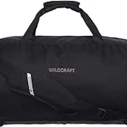 wildcraft Duffle Bag, Large Capacity, Polyester Material, Multiple Compartments, Unisex Travel and Sports Bag (Sleek M_Black)-picture-23
