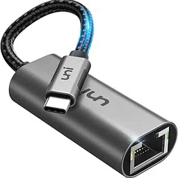 uni USB-C to Ethernet Adapter, USB Thunderbolt 3/Type-C to RJ45 Gigabit Ethernet LAN Network Adapter Cable Compatible MacBook Pro 2018/2017, iPad Pro/MacBook Air 2018, Surface Book 2 & More - Gray-image-30