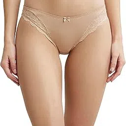 jockey 1813 Women's Medium Coverage Soft Touch Microfiber Nylon Elastane Stretch Mid Waist Lace Styled Bikini with StayFresh Treatment-picture-15