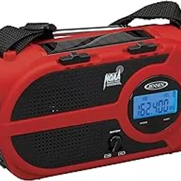 Jensen Compact Emergency Weather-Resistant Hand Crank AM/FM Radio with Built-in Speaker-picture-13