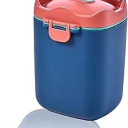 Adore 3D Teddy Milk Powder Container for Baby, Baby Food Storage Container or Dispenser (Senior 450 gm, Red)-picture-5