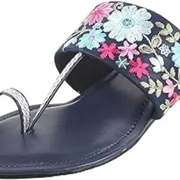 mochi Women Flat Embroidered/Ethnic Chappal-picture-12