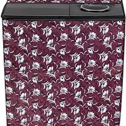 Stylista Washing Machine Cover Compatible for LG 9.0 kg semi Automatic P1064R3SA Floral Printed Pattern-picture-36