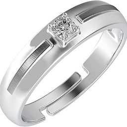 clara Pure 925 Sterling Silver Nario Adjustable Ring |Gift for Men and Boys | Partial Matte Finish-picture-6