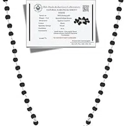 SARVAKSH Karungali Malai 6mm Black Ebony Wood Mala with Pure Silver Caps, 54 Beads Spiritual Rosary for Men & Women, Authentic Spiritual Karungali Mala - Certified-image-44