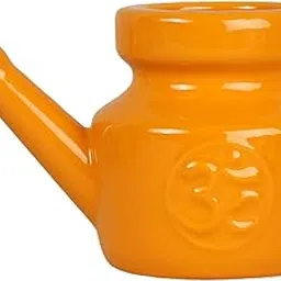 SECRET DESIRE Ceramic Neti Pot Leakproof Sinus Rinse Pot Durable for Nasal Cleansing 350ml Orange|Natural & Alternative Remedies|Neti Pots & Cleansers-picture-27