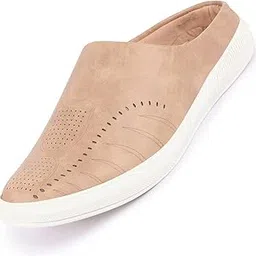 fausto Men's Back Open Stylish Slip On Shoes-picture-51
