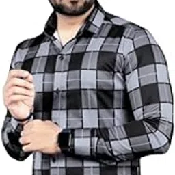 octavian Lycra Blend Casual Comfortable & Breathable Full Sleeves Shirt for Men-picture-12