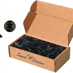 Smart Shophar Steel Phillips Flat Head Sheet Metal Screws 19 X 6 MM Black Oxide Finish, Pack of 500 Pcs/Multipurpose Screws for Construction or Repair Projects/Corrosion Resistance-picture-14