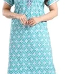 Printed Pure Cotton Nighty(10323)-image-39