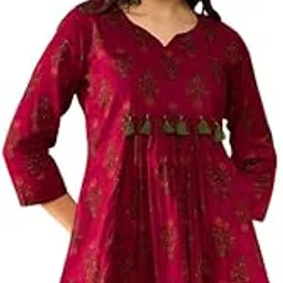 vaamsi Women's Ethnic Motifs Regular Top-picture-17
