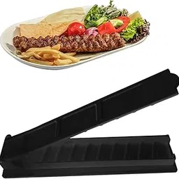 Prokitchen Kebab Maker, Portable Plastic Kebab Maker Machine, Manual Kabob Mould | Kabob Maker Press for Barbecue Party and Outdoor Activities - 30X8 CM, Black-picture-45