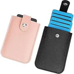 vattu Slim Leather Pull-Out Card Holder Wallet for Men and Women, (Multicolor) 1 PCS-picture-45