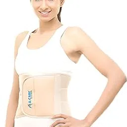 A-care Abdominal Towel Belt – Soft & Absorbent Belly Wrap for Comfort & Support | Lightweight Cotton Fabric | Ideal for Postpartum, Post-Surgery & Daily Use (Beige) (L)-image-4