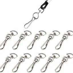 TAUSIF CREATION® New Lanyard Swivel Metal Oval Hook for I.D. Card Holder 20 mm (Qty : Pack of 10 Pc)-picture-51
