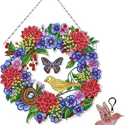 5D Diamond Painting Garland Kit for Xmas Home Wall Decor Butterfly Bird|Home & Garden | Home Decor| Floral Decor-image-31