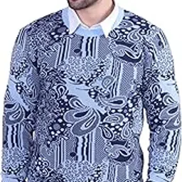 dzant Men's Sweater Round Neck Full Sleeve Printed Semi & Pre Winter Pullover Cotton-picture-21