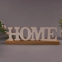 House of Wemy Wooden "Home" Word Sign – Rustic and Charming Décor Accent | Entrance Sign Board for Home (30 x 10 x 5 cm)-picture-27