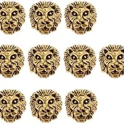 VELURA 2x10 Pcs Metal Lion Head Women Clothcelet Necklace Connector Charm Beads Gold|10 Pieces Metal Lion Head Women Clothcelet Necklace Connec|Beads| Beads & Jewelry Making-image-26