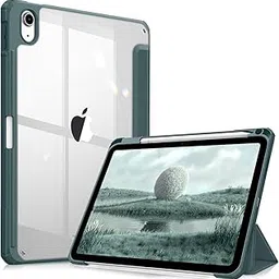 MOCA iPad (A16) 11th Generation 11 Inch 2025 10th Generation Case 2022, iPad 10.9 Inch Case with Clear Transparent Back and TPU Shockproof Frame Cover (ipad 10th Gen 10.9 2022, Dark Green)-picture-44