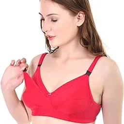 funahme Women's Cotton And Hosiery Non-Padded Wire Free Maternity Bra-picture-30