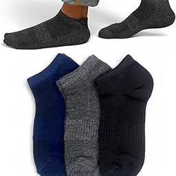 lealdealz Ankle Socks for Men & Women, Unisex, Made with Breathable Mesh Fabric with Anit Odour Technology. Sports, Free Size-picture-50