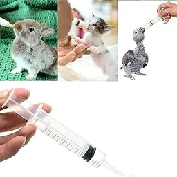 AL-Bi Bird Hand Feeding Syringe Curve Tip for All Birds Chicks Puppy Kittens Hamsters (12ml Curve Type Syringe Pack of 2 pcs) Bird Water Feeder Tube, Feeding Syringe-picture-16
