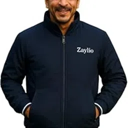 zaylio Mens Zip-Up Nylon Jacket | Comfortable & Lightweight Windcheater with Pockets | Water-Resistant Outerwear for Travel, Sports & Casual Use-picture-21