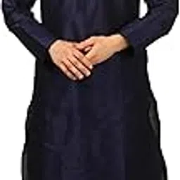 royal kurta Men's Regular Fit Silk Blend Dhoti Kurta Set (Blue)-picture-33