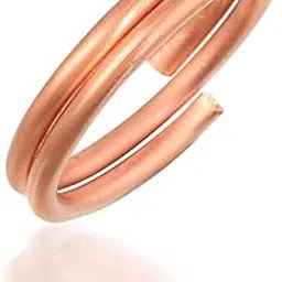 morir Copper Double Row Spiral Design Healthy Open Copper Adjustable Thumb Ring for Unisex-picture-18