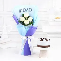 Fnp Gift Ensemble Rose For Dear Dad-picture-50