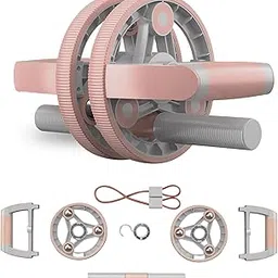 14-in-1 Ab Roller Wheel, Abdominal Ab Roller Wheel, Anti Skid Ab Roller Perfect Home Gym Equipment for Men and Women Exercises (PINK)-picture-15