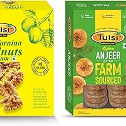 Tulsi California Walnut Kernels Premium 200g, Tulsi Anjeer Zaika 250g Combo Pack | Dry Fruits & Nuts Combo | Healthy Nutritious Snacks-picture-54