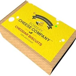 BOMBAY CHEESE COMPANY 100% Plant Based Cheddar Biscuits - 200 gm (Pack of 2)-image-0