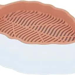 Merishopp Cats Grass Sprouter Tray with Drain Holes for Garden Greens Greenhouse White Color Orange-image-37