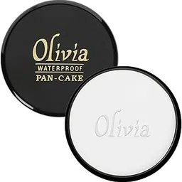 Olivia Pan Cake 100% Waterproof 25g | Full Coverage Makeup Base | Smudge-Proof & Sweat-Resistant | Long-Lasting Velvety Finish | Hides Blemishes | For All Skin Types | White - 20-picture-14