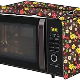 The Furnishing Tree PVC Waterproof Microwave Oven Cover Compatible for Samsung 23 L Grill MG23F301TCK miniFloral Pattern Multicolor-picture-24