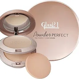 Glam21 Powder Perfect Complexion 2-in-1 Compact 24gm with Oil Control formula | Sweatproof | Flowy Matte Finish | Classic Ivory-02-picture-48