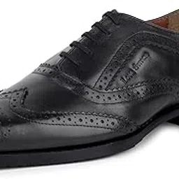 Egyptian Crust Leather Brogue Formal Shoes for Men | Lace Up | Comfortable for Business, Casual, Parties (LSVXBG)-image-26