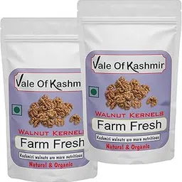 Vale of Kashmir Farm Fresh Walnut Kernels 1 kg, Natural & Organic, Kashmiri Akhrot Pack of 2x500g-image-10