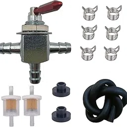 New 1/4" Two-Way Cut-Off Fuel Gas Valve Compatible with EXMARK 1-633347 Hustler 745059 Scag 482212 E633347 Yazoo 102679 Husqvarana 539102679 with Fuel Filter Line Kit-picture-49