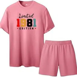 🔥 Men’s “Limited 1981 Edition” Printed Co-ord Set | Trendy Summer Wear | Casual & Gym Outfit-image-86