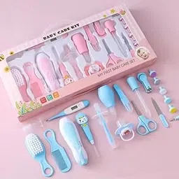 lumevo Portable Manicure Grooming Kit For New Born Baby 14 In 1 Healthcare Accessories Set To Keep Infants & Toddlers Clean Perfect Nursery Gift With Nail, Hair, Ear Grooming Tools For Kids (Multicolor)-image-81