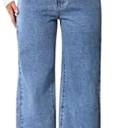 Women's High-Waist Wide Leg Jeans | Relaxed Fit Denim for Casual & Streetwear Style-picture-57