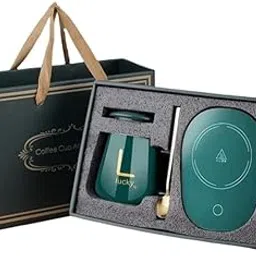 SYPM Ceramic Coffee Tea Mug with Warming Electric Induction Smart Thermostatic Cup Coaster Pad-picture-61