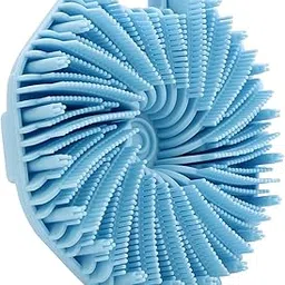 WETANG Silicone Body Scrubber, Body Wash Scrubber, Shower Scrubber for Body, Non-Slip Handle for Easy Cleaning, Travel Friendly (Blue)-picture-44